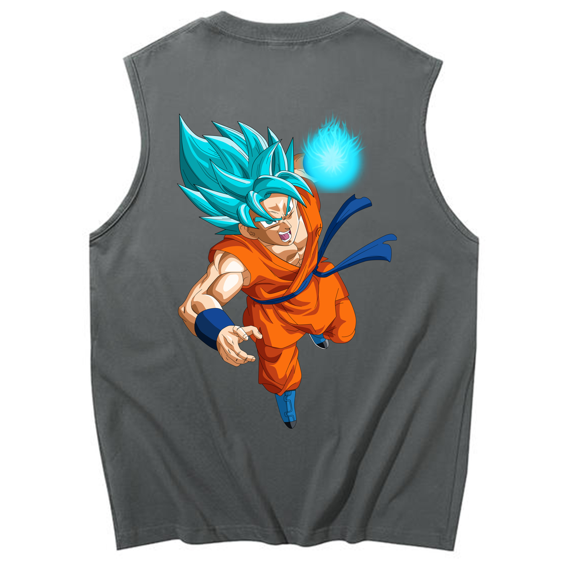（画像用） ドラゴンボール 孫悟空（そん ごくう）Son Goku カカロット DRAGON BALL Kakarotto コットン100％タンクトップ（背面プリント）